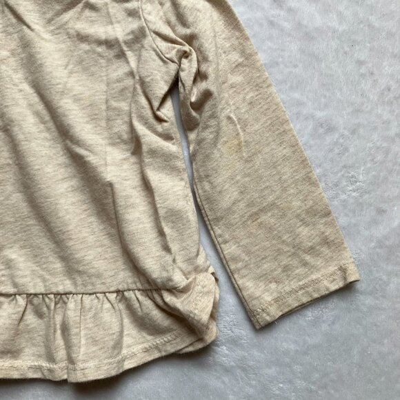 Garanimals Baby Toddler 18M Leopard Face Peplum Top Neutral Beige - Picture 15 of 16